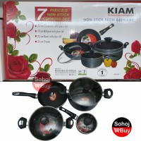 Kiam Non Stick Cookware Set 7 Pcs